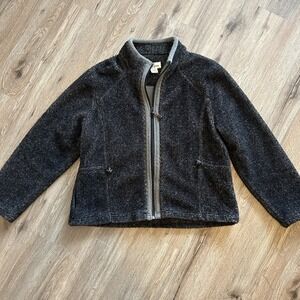 Woolrich Women's Sweater Fleece Full Zip Jacket Large Cozy Cabincore Outdoor